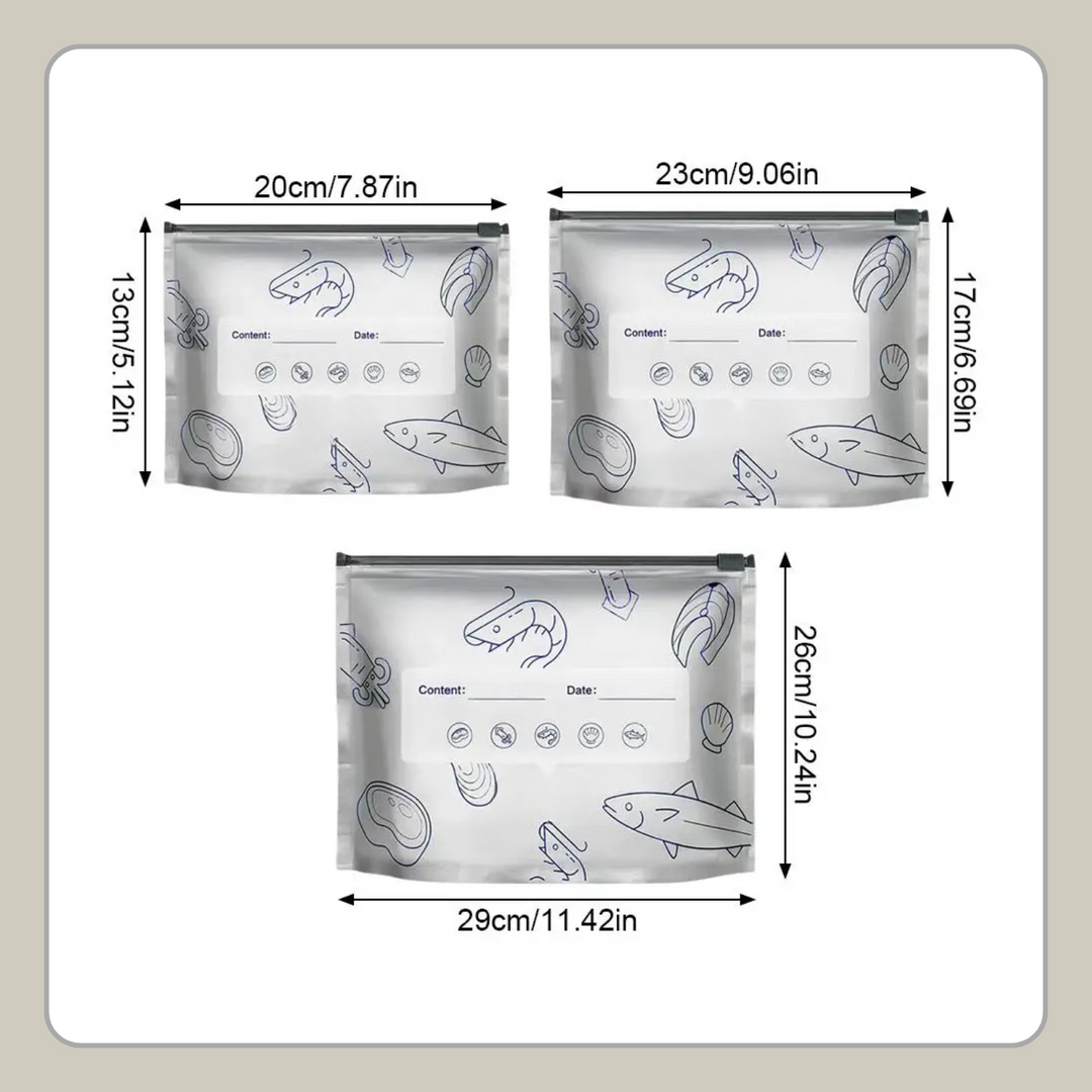 Wiederverwendbare SealBag Pro Frischhaltebeutel – perfekt für die Vorratshaltung von Backwaren und Kaffee.