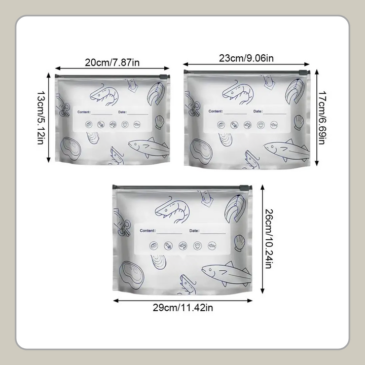 Wiederverwendbare SealBag Pro Frischhaltebeutel – perfekt für die Vorratshaltung von Backwaren und Kaffee.