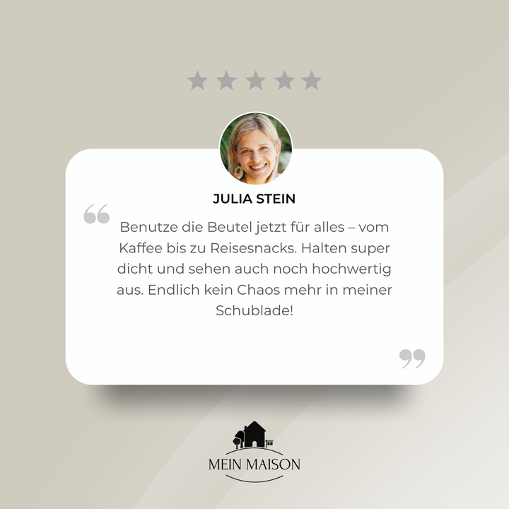 Innovative SealBag Pro Beutel zur luftdichten und nachhaltigen Aufbewahrung, die Lebensmittel länger frisch halten.