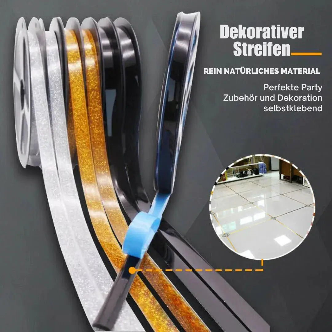 SealEdge selbstklebendes Fugenband für wasserdichte Fliesenabschlüsse in Bad & Küche, schimmelresistent & dekorativ.
