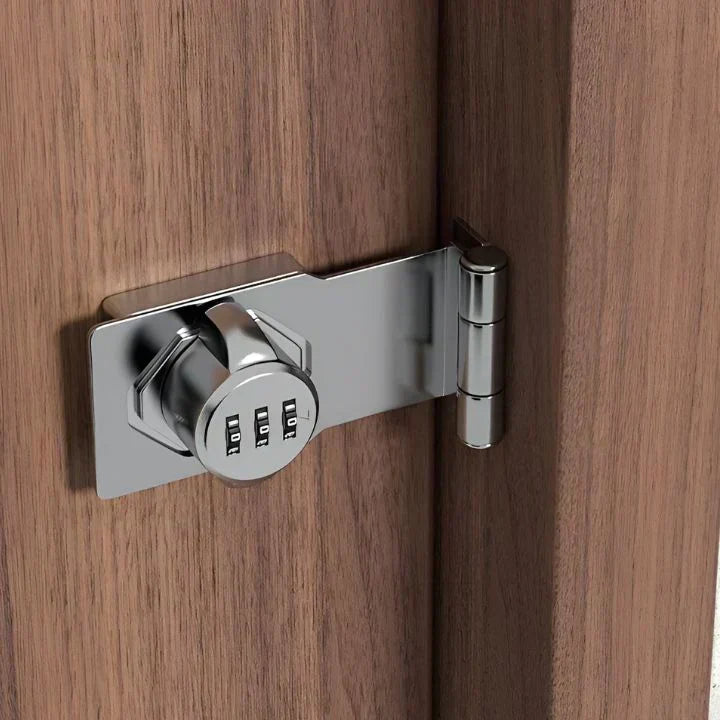 Schlüsselloses Zahlenschloss SecureCode für Türen. Ideal für Haussicherheit & Bürosicherheit, kein Schlüsselverlust.