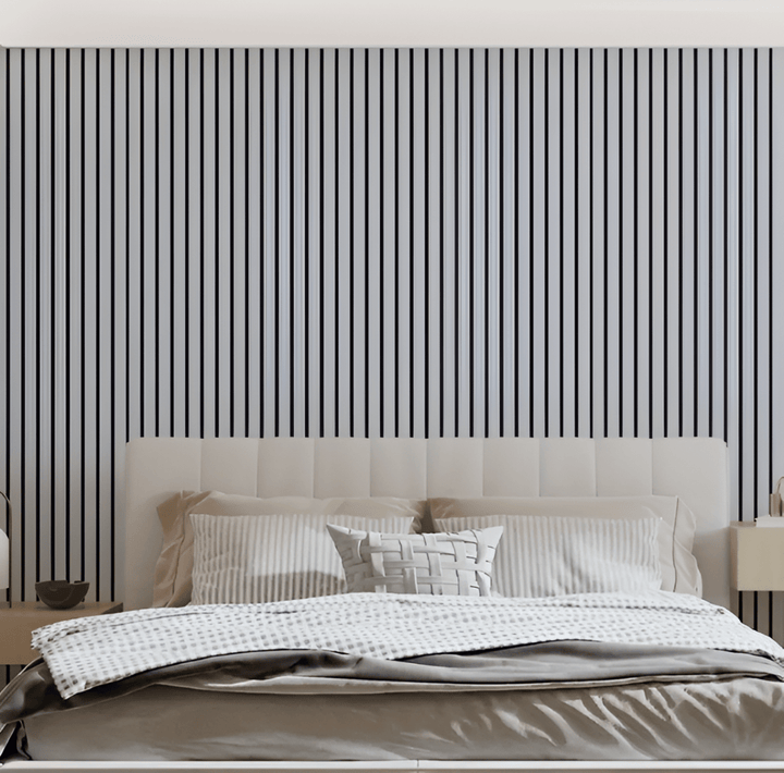 Moderne selbstklebende Wandpaneele: 3D Akupanel in Holzoptik für einfache und effektive Wandverkleidung.