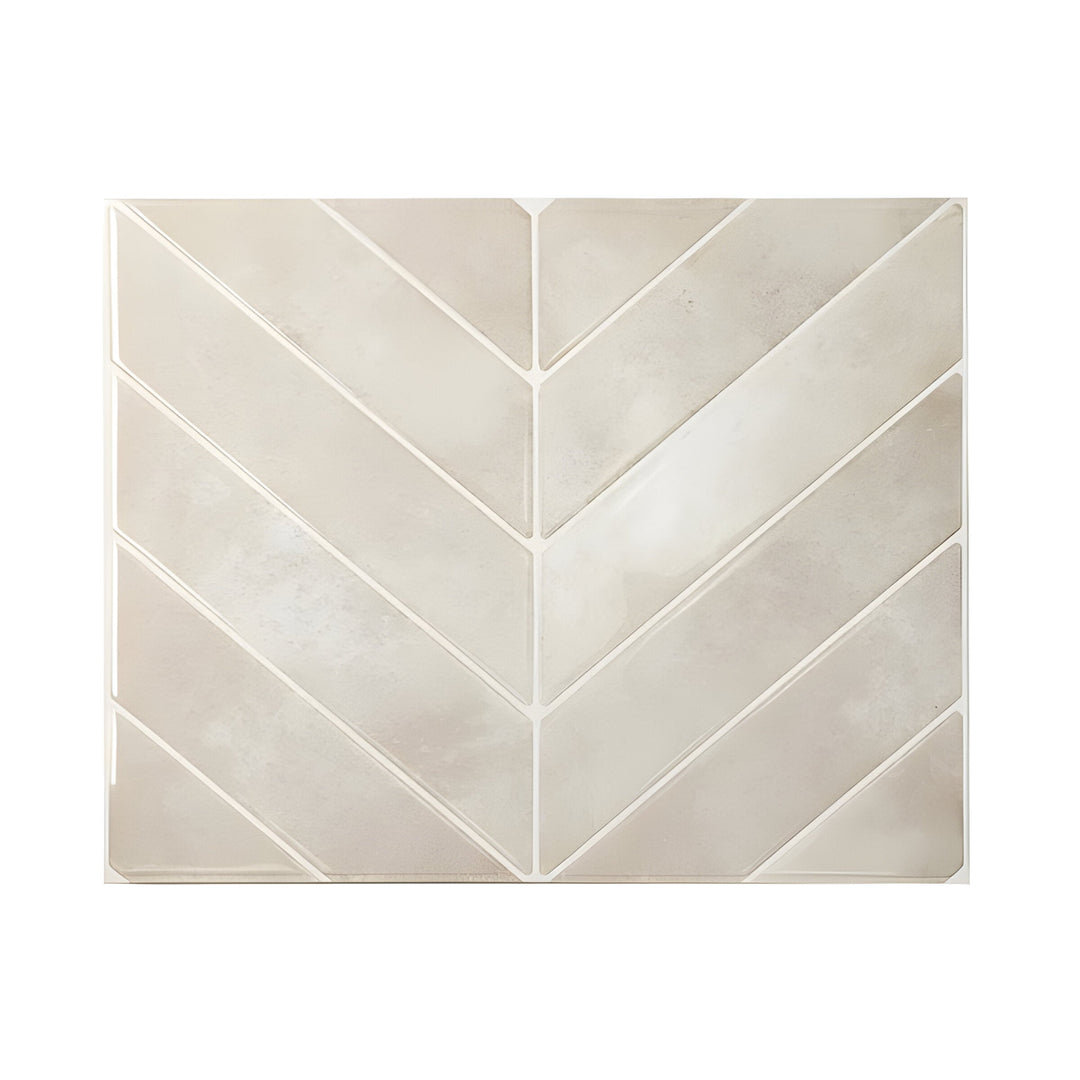 Geometrische, selbstklebende 3D Wandfliesen für eine schnelle, wasserfeste & moderne Küchenwand-Dekoration.