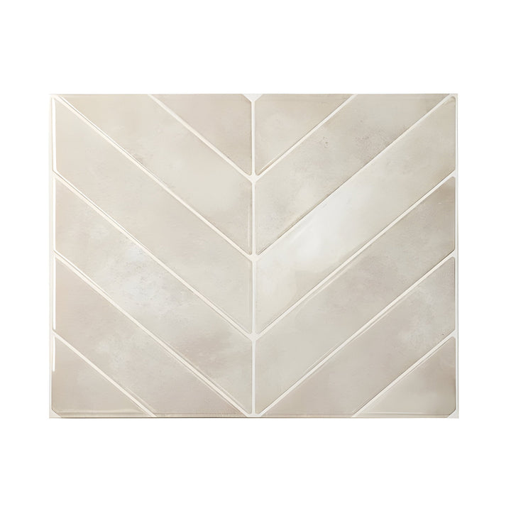 Geometrische, selbstklebende 3D Wandfliesen für eine schnelle, wasserfeste & moderne Küchenwand-Dekoration.