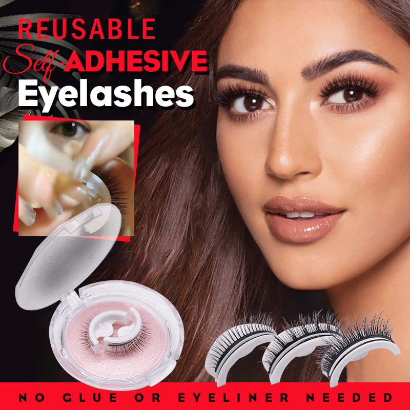 Selbstklebende Damen Wimpern für einen natürlichen Look ohne Kleber; schnelles Augen Make-up.