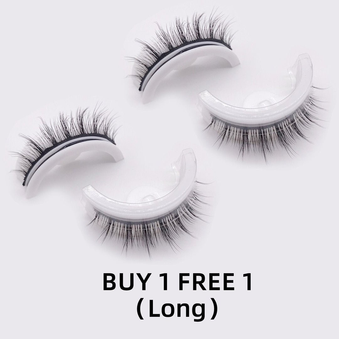 Perfekte, selbstklebende Fake Lashes für Frauen, die einen natürlichen, voluminösen Look wünschen.
