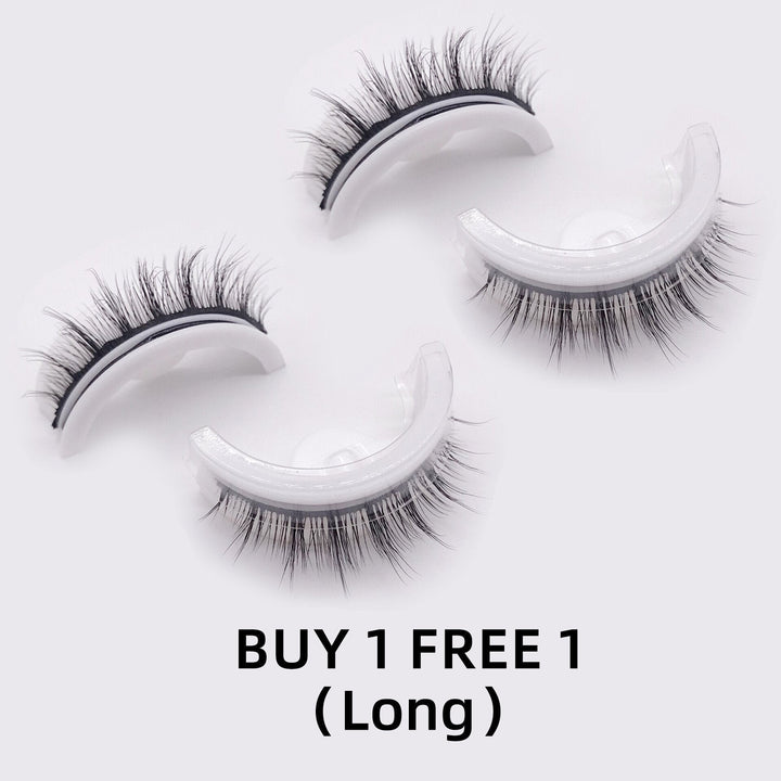Perfekte, selbstklebende Fake Lashes für Frauen, die einen natürlichen, voluminösen Look wünschen.