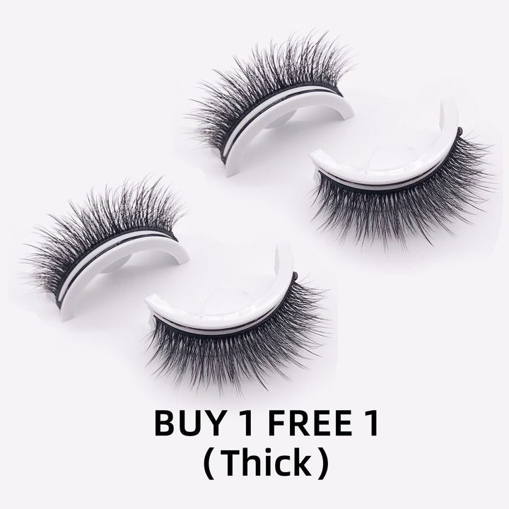 Wiederverwendbare, selbstklebende Wimpern für ein natürliches, ausdrucksvolles Augen Make-up ohne Kleber.