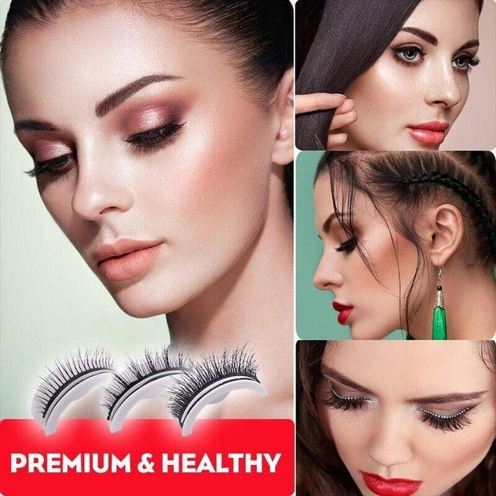 Hochwertige selbstklebende Wimpern für Frauen; ideal für schnelles & natürliches Augen Make-up.