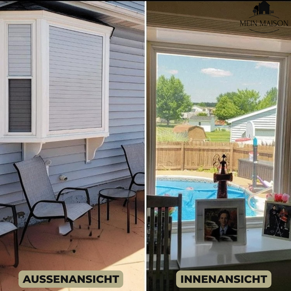 Dekorative Sichtschutzfolie für Fenster; schützt vor UV-Strahlen, bietet Tageslicht & Privatsphäre.