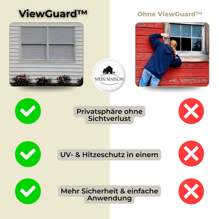 Matte Fensterfolie als Sichtschutz. Selbstklebend, schützt vor UV-Strahlen & neugierigen Blicken.