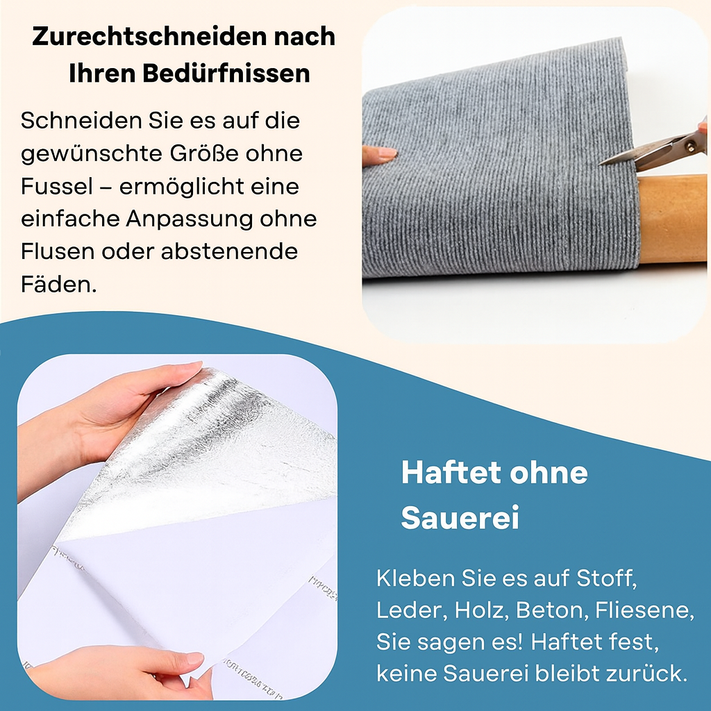 Transparente Katzen Kratzschutzmatte, selbstklebend, verhindert Kratzer an Möbeln & Sofas.
