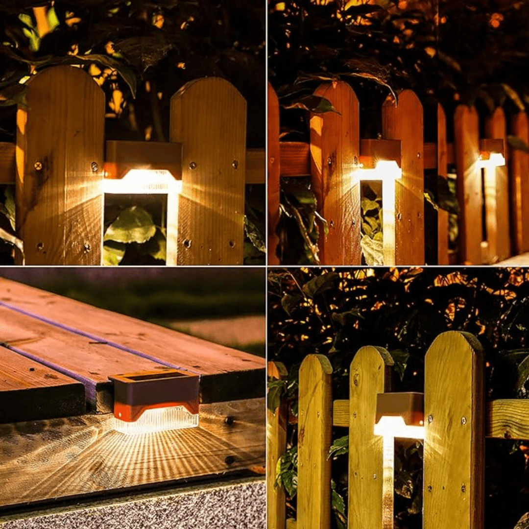 Detailansicht der energieeffizienten LED-Solarlampe. Hochwertiges, wetterfestes Design für den Außenbereich.
