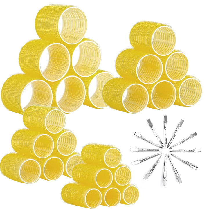 Professionelles Haarstyling-Set: Selbstklebende Lockenwickler für perfekte Locken & Frisuren.