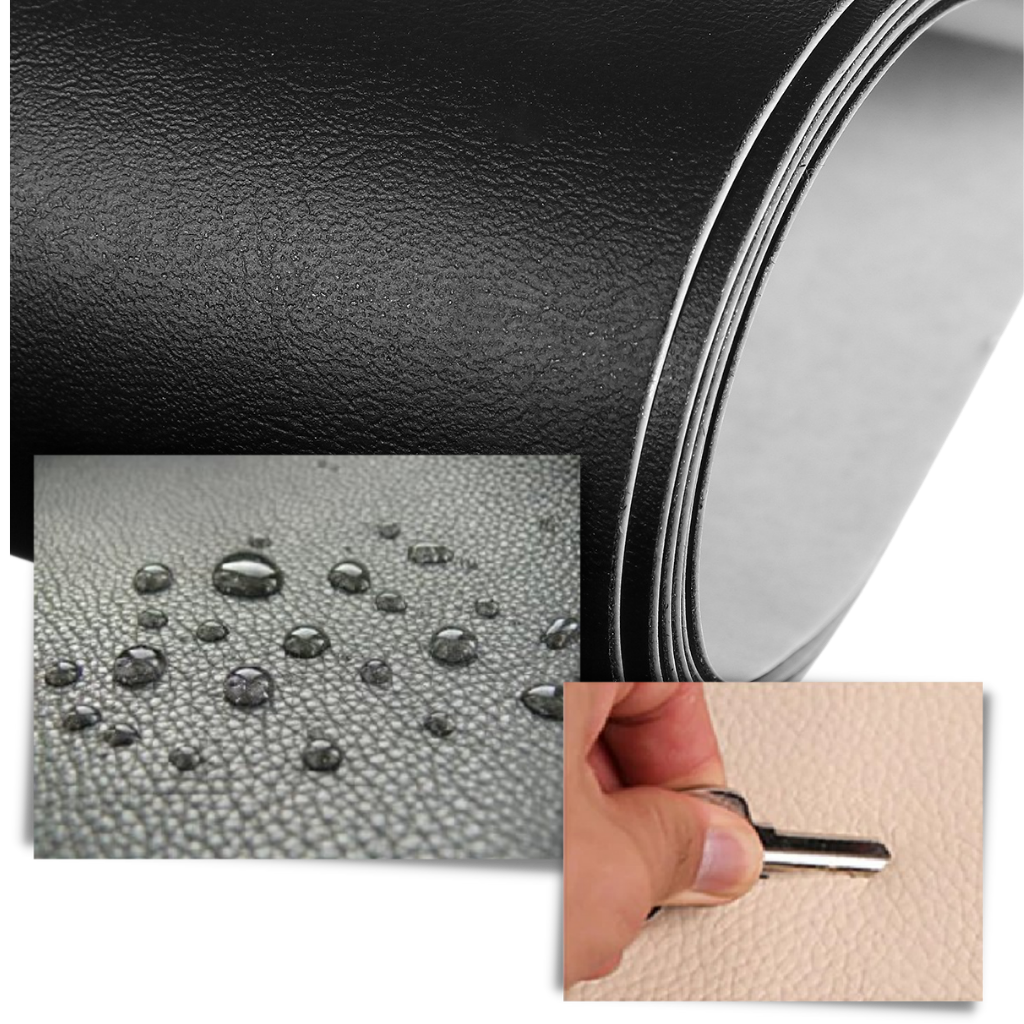 Robuster Polsterreparaturflicken aus Kunstleder, selbstklebend für DIY-Möbel- & Autositzreparaturen.