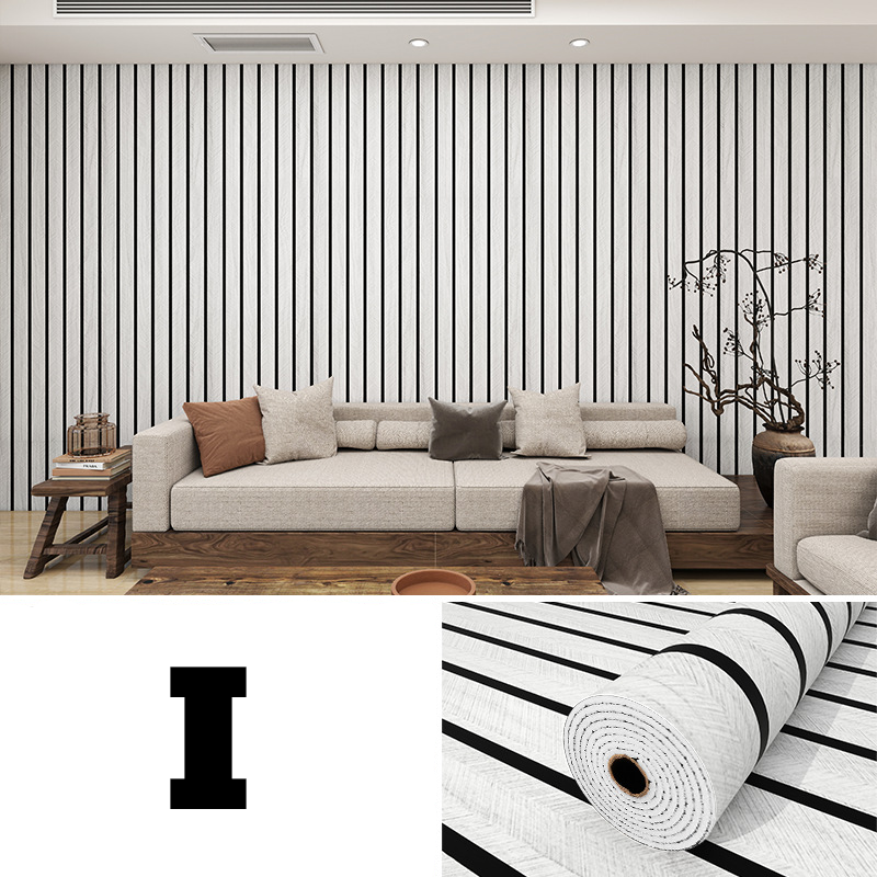 Stilvolles, selbstklebendes Wandpaneel, Lamellendesign Holzoptik. Verwandelt Ihr Zuhause mit Eleganz.