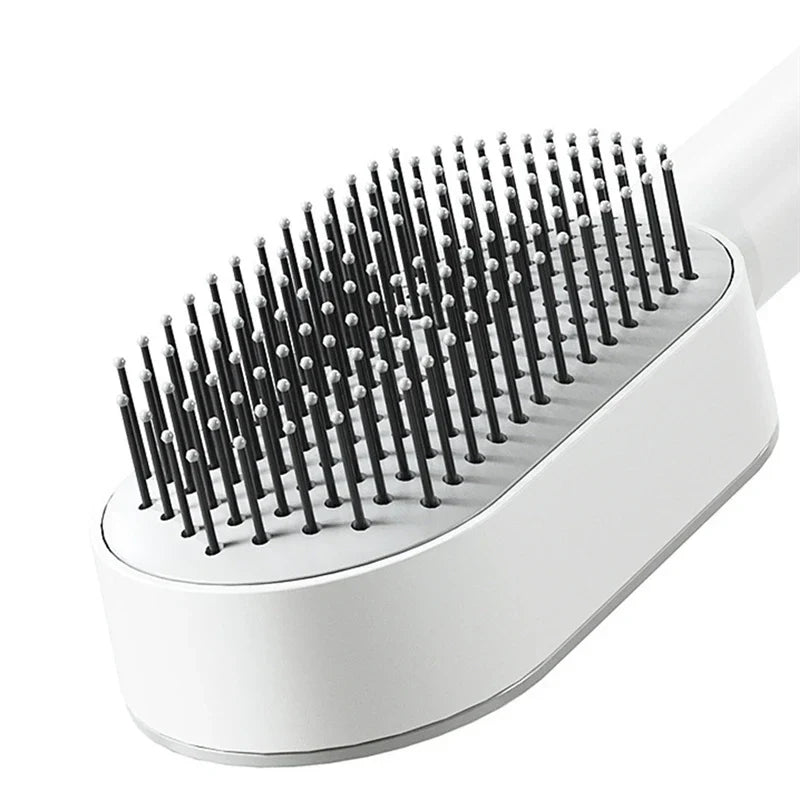 Ergonomische 3D-Haarbürste mit Kopfhautmassage. Ideal zum Entwirren und zur Förderung von gesundem Haar.