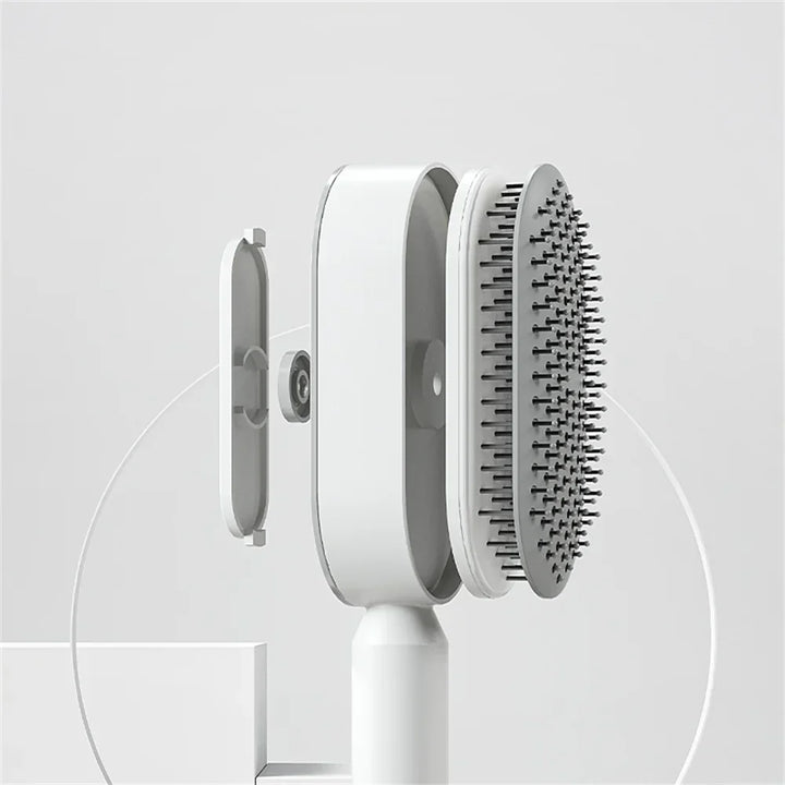 Unisex 3D-Haarbürste mit selbstreinigender Funktion und Kopfhautmassage. Perfekte Geschenkidee für gesundes Haar.