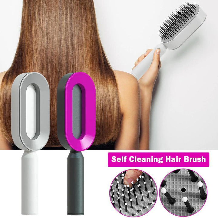 Effiziente Entwirrungsbürste mit 3D-Design. Selbstreinigend, für eine vitalisierende Kopfhautmassage und glänzendes Haar.