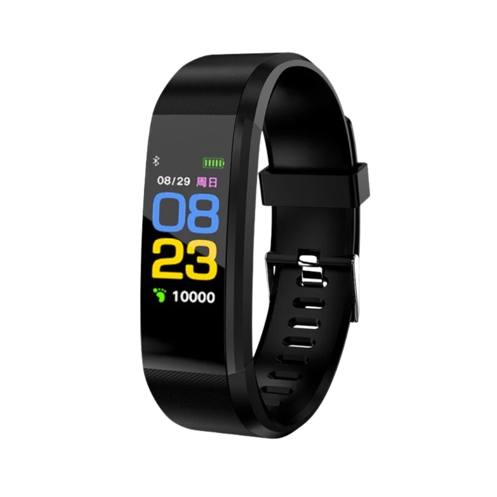 Senioren Smartwatch mit Herzfrequenz- & Blutdruckmessung, einfach zu bedienen.