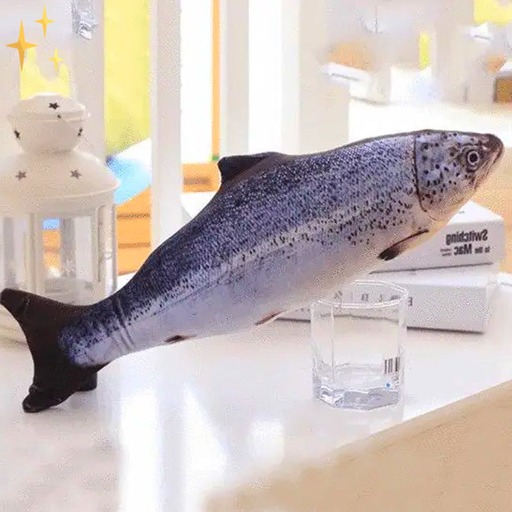 Bewegliche FitFish Fisch-Spielzeuge, 4er-Set, für langanhaltenden Spielspaß Ihrer Katze.