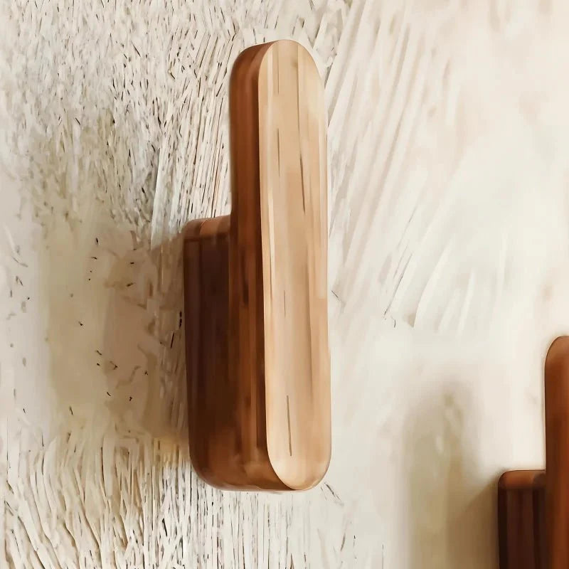 Moderne Holz-Wandhaken für Garderobe & Ordnung. 4 dekorative Haken, perfekt für Flur, Schlafzimmer.