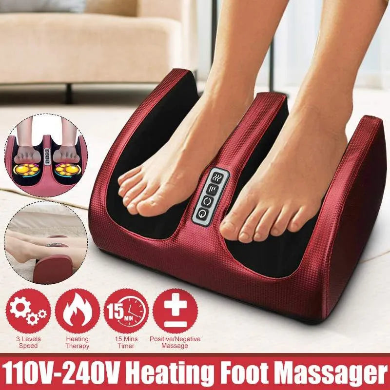 Verwöhnendes Shiatsu-Fußmassagegerät mit Infrarotwärme für eine revitalisierende Fußmassage zu Hause.