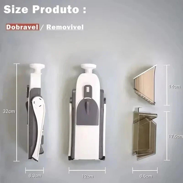 Dieser 5-in-1 Gemüseschneider ist ein vielseitiger Küchenhelfer zum Schneiden, Würfeln, Raspeln von Obst & Gemüse.