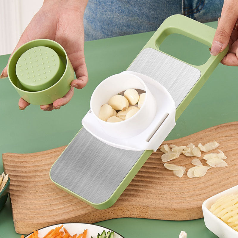 Präziser 7in1 Gemüseschneider. Ideal zum sauberen Schneiden von Gemüse & Obst für gesunde Gerichte.