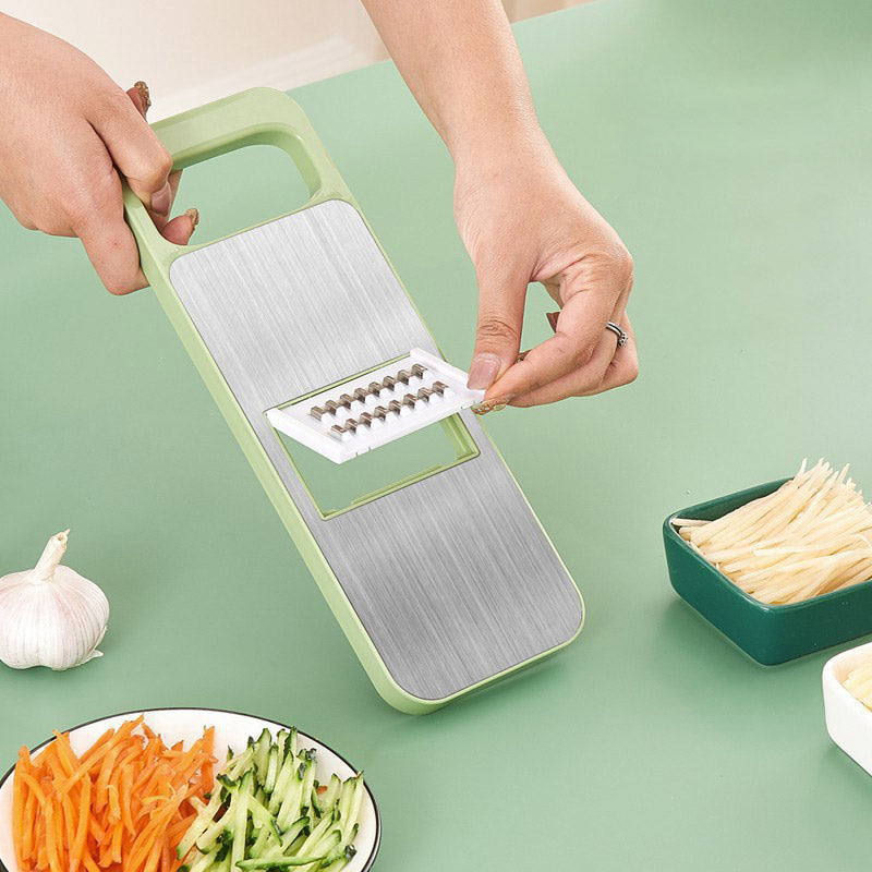 7in1 Gemüsehobel für Julienne-Streifen. Karotten, Zucchini & Kartoffeln präzise hobeln.