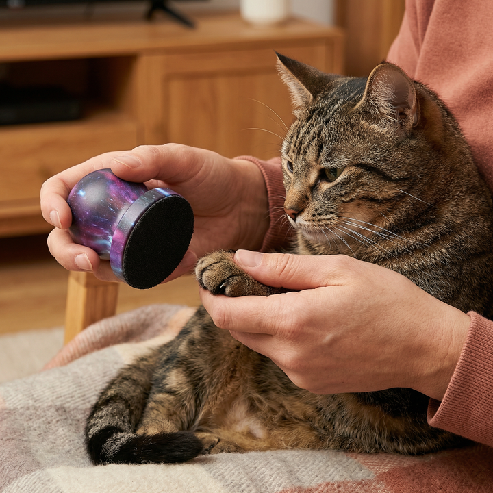 Kompakter Krallenschleifer für Heimtiere. Ermöglicht stressfreie, sichere & leise Krallenpflege für Hund & Katze.