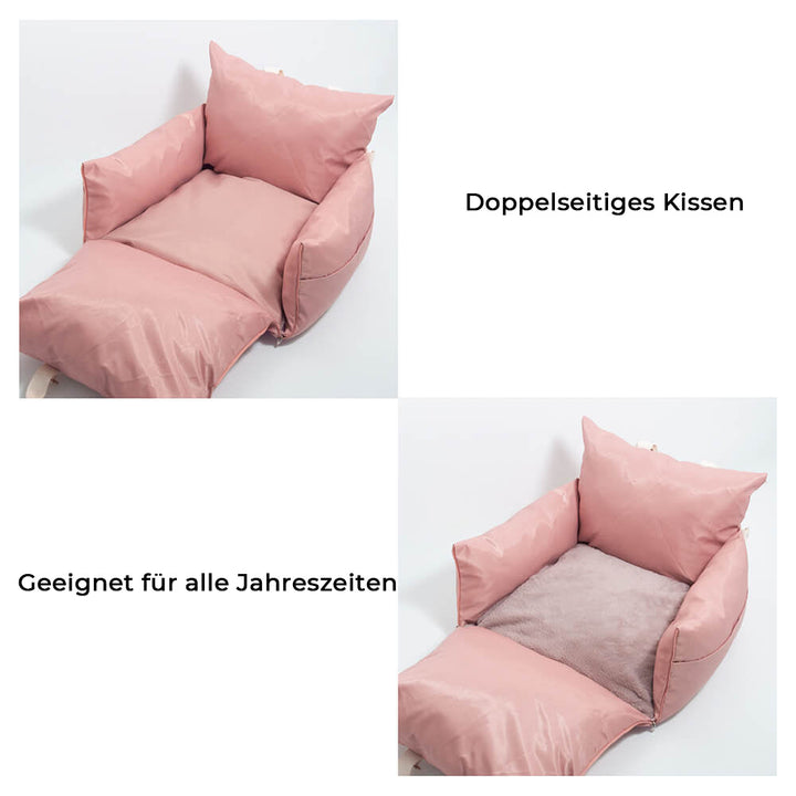 Leicht zu reinigendes wasserdichtes Hundeautositzbett für Hygiene im Auto.