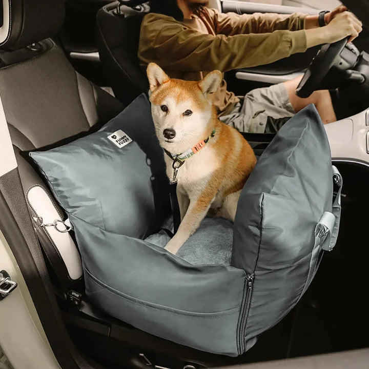 Dein Hund sicher & komfortabel im Auto: Das reisefreundliche Hundeautositzbett.