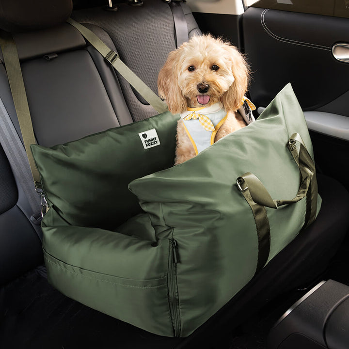 Komfortables Hundebett für das Auto, ideal für Einzelsitz; stabil & sicher auf jeder Autofahrt.