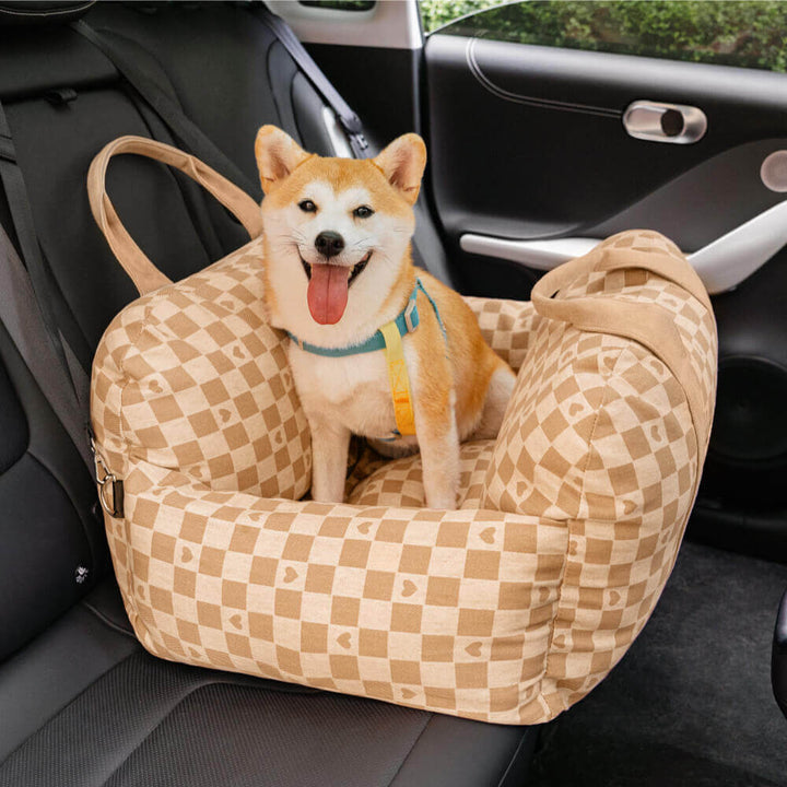 Wasserdichtes Hunde-Reisebett für das Auto; einfach zu befestigen & reinigen, hygienisch.