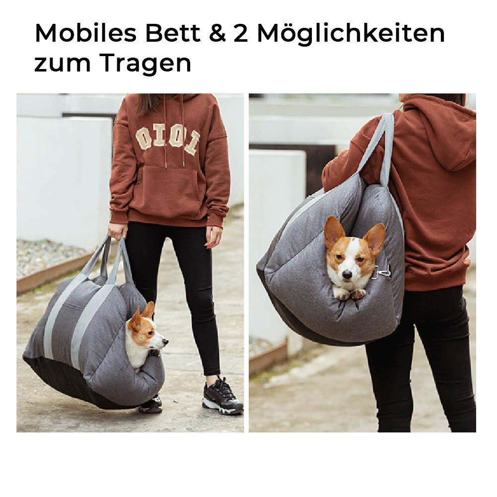 Premium Hundezubehör: Sicheres & bequemes Autositzbett für Ihren Liebling.