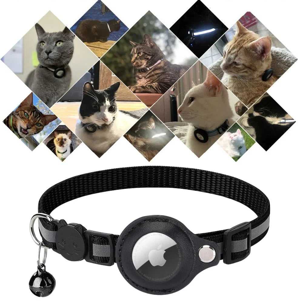 Robustes Sicherheits-Katzenhalsband mit Glöckchen & Auslöse-Clip. Wichtiges Katzenzubehör für draußen.