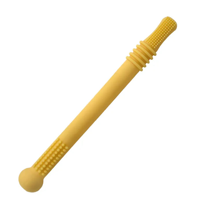 Wiederverwendbares Silikon Beißröhrchen, leicht zu reinigen, hygienische Zahnungshilfe für Babys.