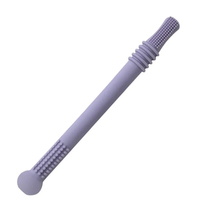 Praktisches Babygeschenk: Hygienisches Silikon Beißröhrchen zur Linderung von Zahnungsbeschwerden.