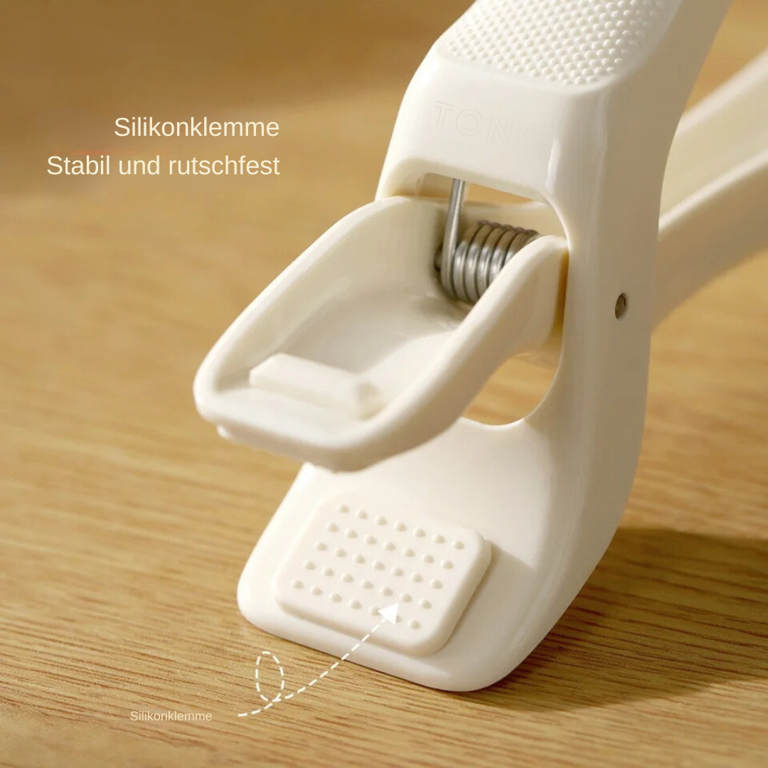 Flexibler Silikongriff als Ofenhandschuh-Alternative für sicheren Schutz vor Hitze an Töpfen & Backblechen.