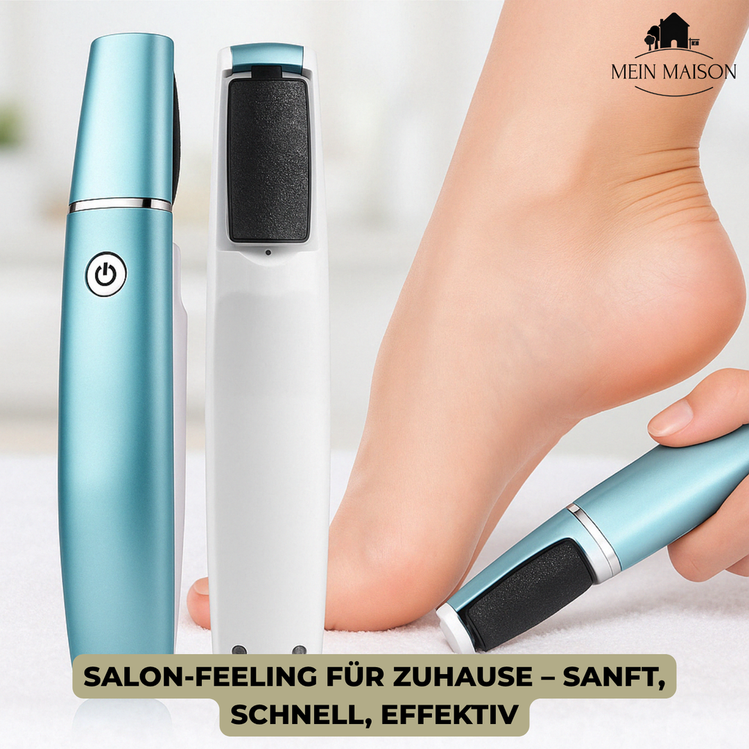 SilkaFeet Fußpflegegerät mit feuchtigkeitsspendender Lotion, für komplette Wellness & seidige Füße.