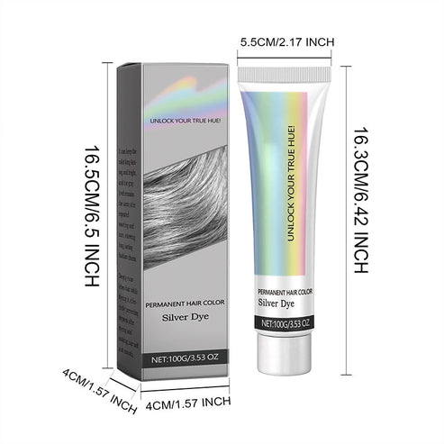 Set der SilverLuxe Haarfärbemittel für ein perfektes, permanentes silbergraues Haar.