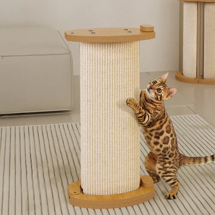 Robustes Sisal-Kratzbrett für Katzen, langlebiger Wandschutz und Kratzbaum.