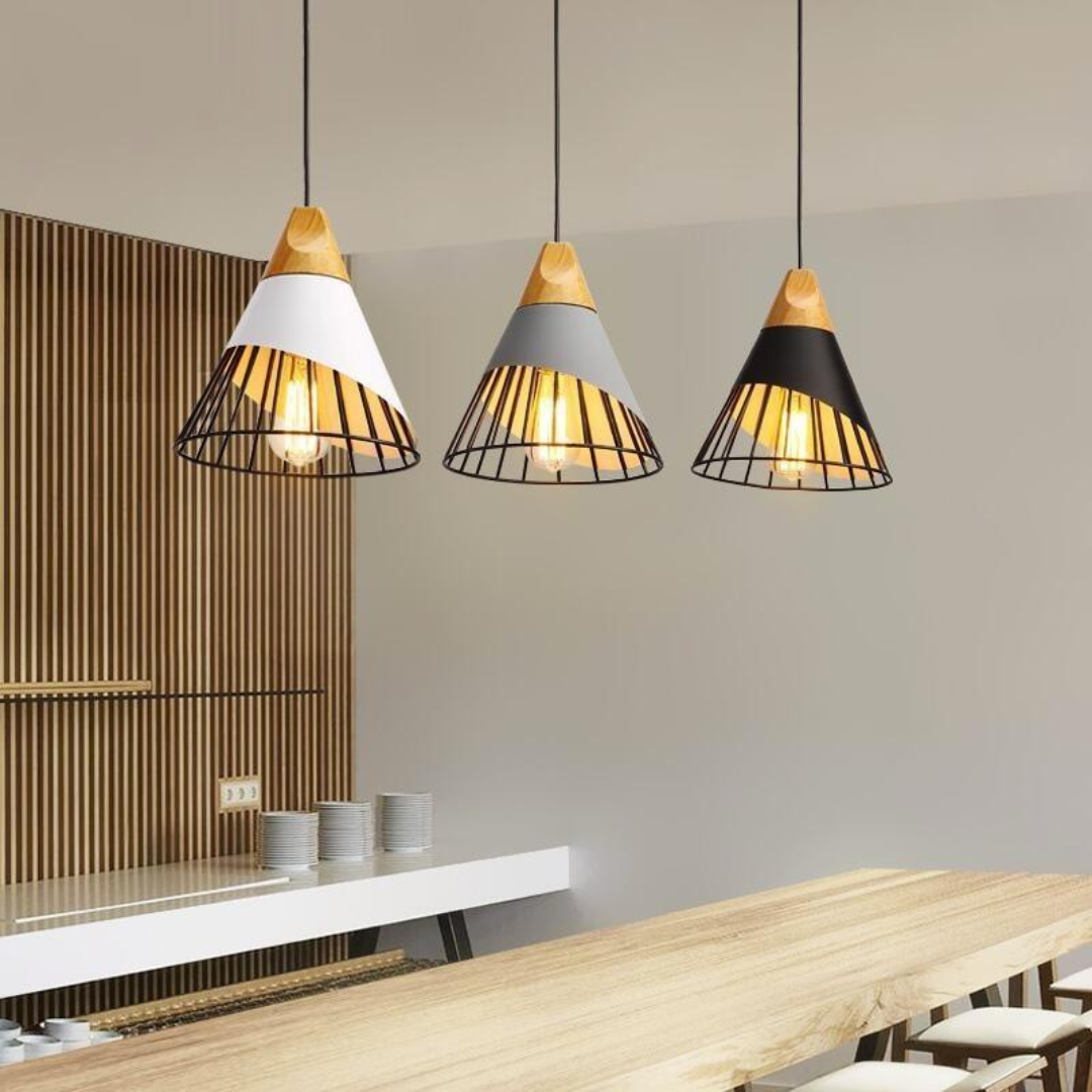 Stilvolle Hängelampe UrbanBeam für Flur oder Schlafzimmer. Skandinavisch-industrielles, modernes Design.