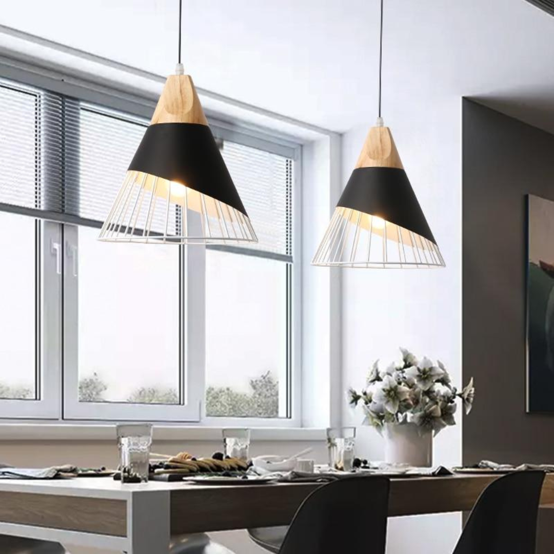 Warme Beleuchtung mit der UrbanBeam Hängelampe. Skandinavisch-industrieller Trend, modernes Designlampe.