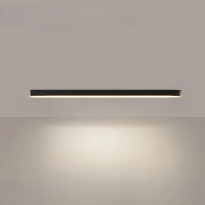 Schlanke LED-Deckenlampe, skandinavisch, Aluminiumrahmen, Acrylschirm, moderne Innenbeleuchtung.