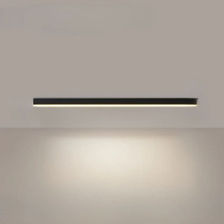 Schlanke LED-Deckenlampe, skandinavisch, Aluminiumrahmen, Acrylschirm, moderne Innenbeleuchtung.