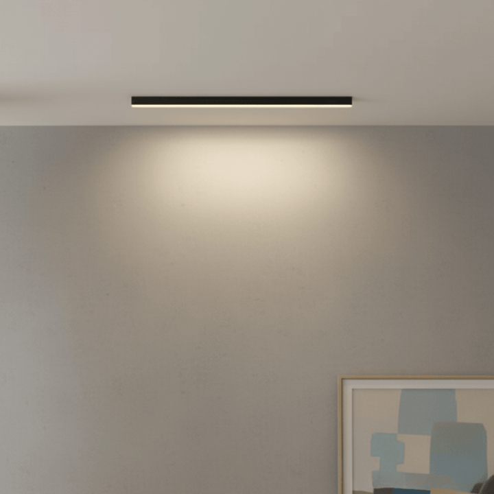 Moderne LED-Deckenlampe im skandinavischen Design, energieeffizient, dimmbar, für Wohnzimmer & Büro.