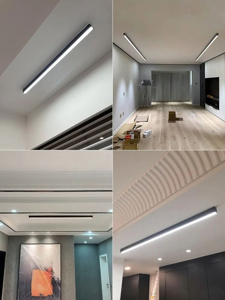 Minimalistische LED-Büroleuchte, skandinavisch, dimmbar, für produktives, helles Arbeitslicht.