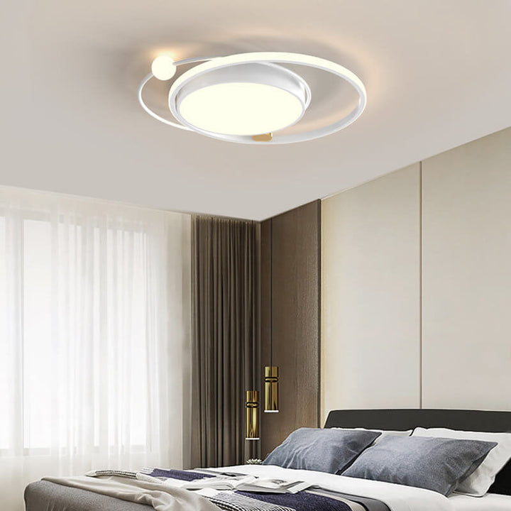 Moderne skandinavische LED Deckenleuchte, flush mount, für stilvolle Innenbeleuchtung.